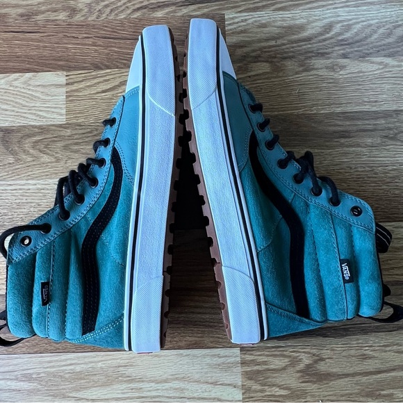 Vans High-Top Sneakers - Teal and Black - Picture 6 of 15